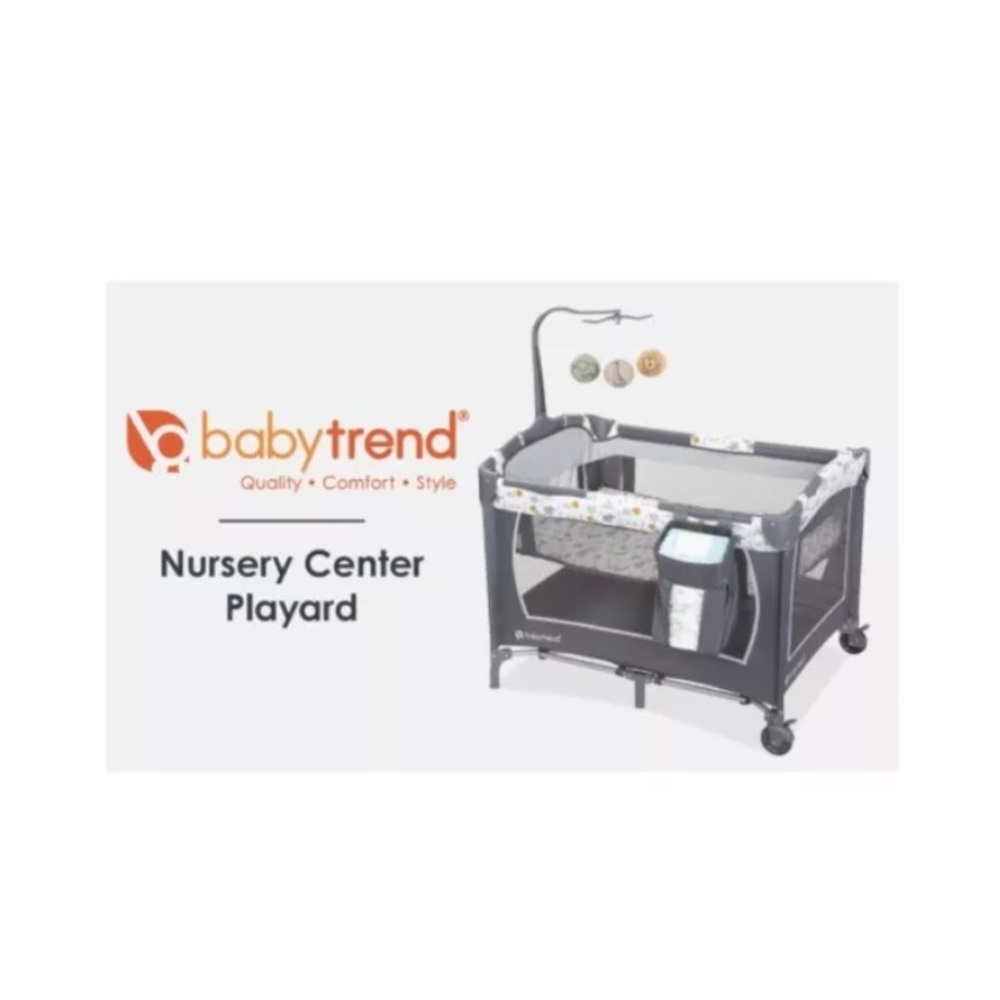 Baby Trend Nursery Center® Playard New in Box Animal Jubilee Portable Playard